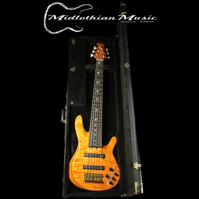 Yamaha John Patitucci TRB Signature Bass Guitar - Amber Gloss Finish - 6-String Bass image 9
