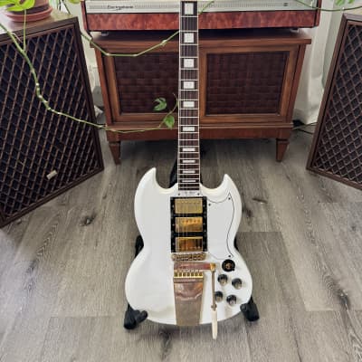 Epiphone G-400 Les Paul (SG) Custom Alpine White With Upgrades for sale