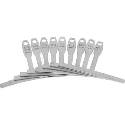 Understring Radius Gauges 9 Sizes, for Saddle Adjustments Reverb