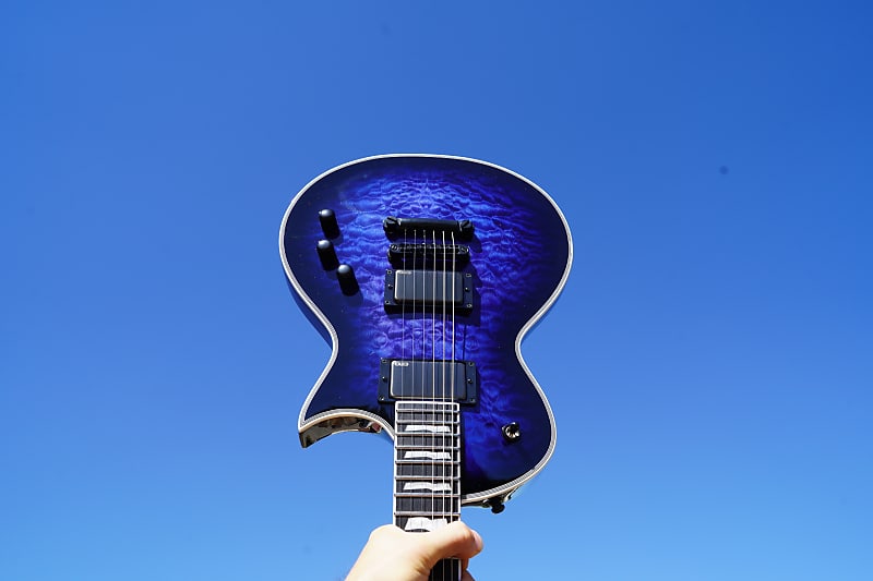 ESP E-II Eclipse - Reindeer Blue 6-String Electric Guitar w ESP E-II Eclipse - Reindeer Blue 6-String Electric Guitar w