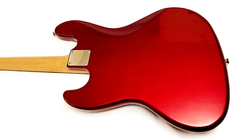 GrassRoots by ESP Jazz Bass G-JB-55R - Candy Apple Red Korea