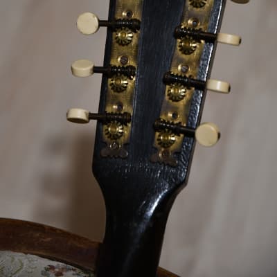 Vintage Taschenmandoline (pocket mandolin), flame maple back, 1900's image 6