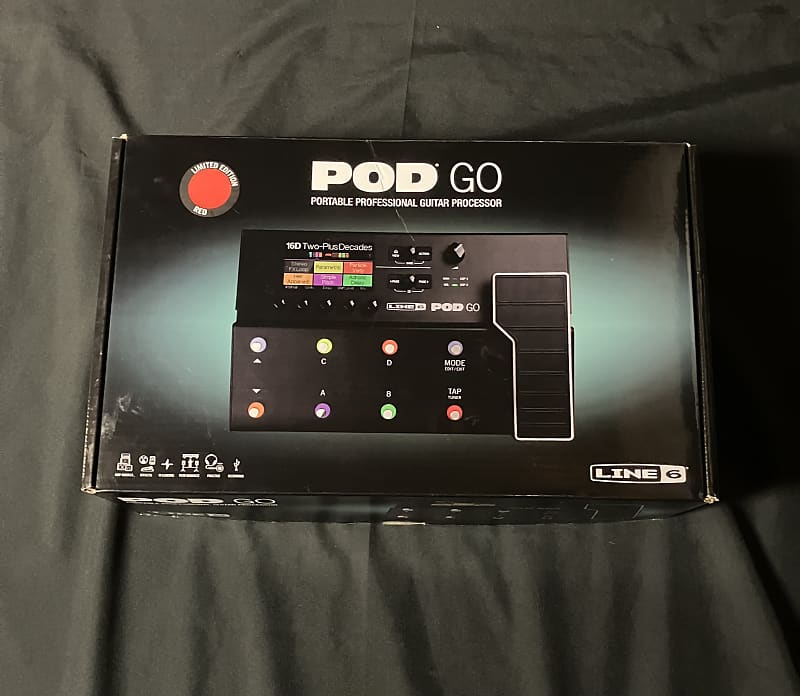 Line 6 POD GO Multi-Effect and Amp Modeler Limited Edition Red