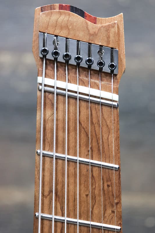 NK Guitars 7-String Headless Flame Top Purple Blue Burst