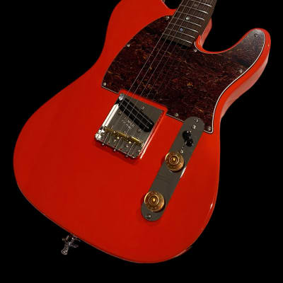 T Style Esquire Parstcaster - Fiesta Red - 2024 - Solid Rosewood Neck - GFS Rail Humbucker - Fender GigBag image 3