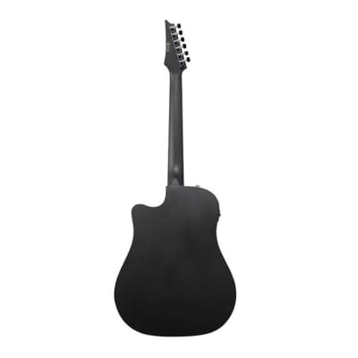 Ibanez ALT20 Altstar 6-String Acoustic-Electric Guitar (Weathered Black Open Pore) Bundle with Tuner, Guitar Stand, Guitar Strings, Guitar Learning Book, Guitar Strap, Guitar Picks (12-Pack) image 12