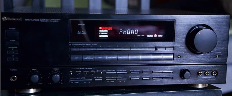 Sherwood RV-6030R Surround Receiver 1995 - Black w/Remote  			