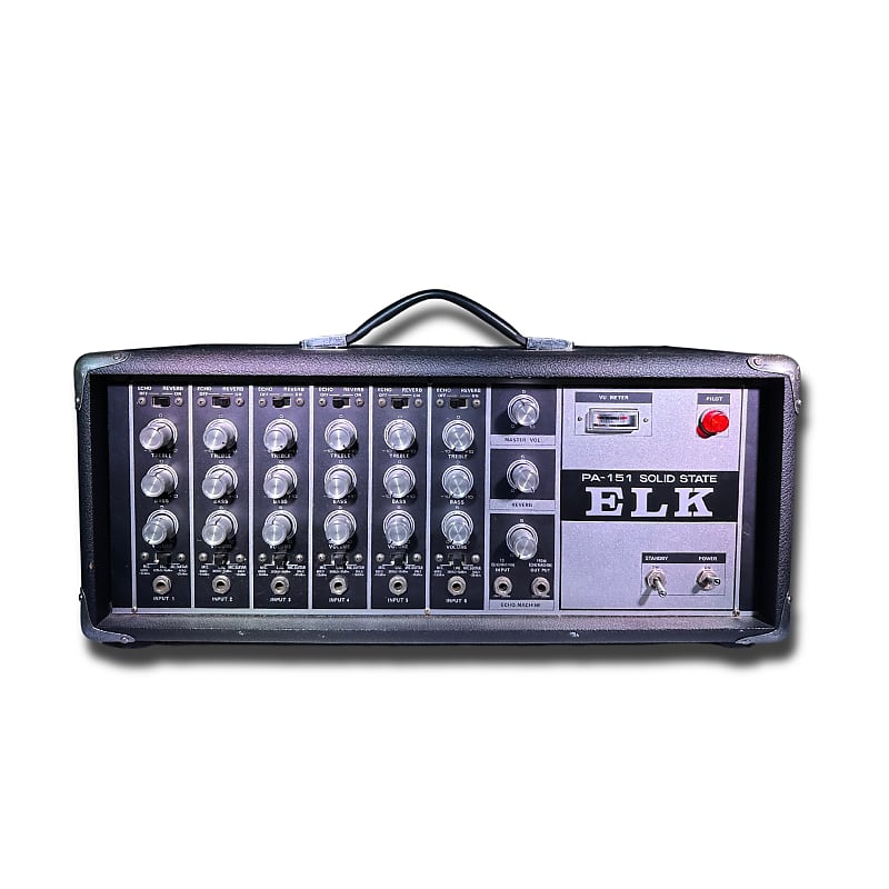 ELK PA-201 SOLID STATE パワードミキサー ELK VOCAL AMP PA-201（180W