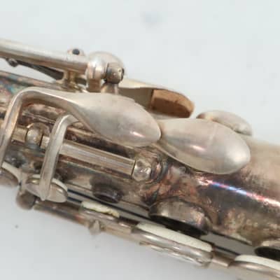 Early Buffet Crampon Soprano Saxophone in Silver Plate HISTORIC COLLECTION image 19