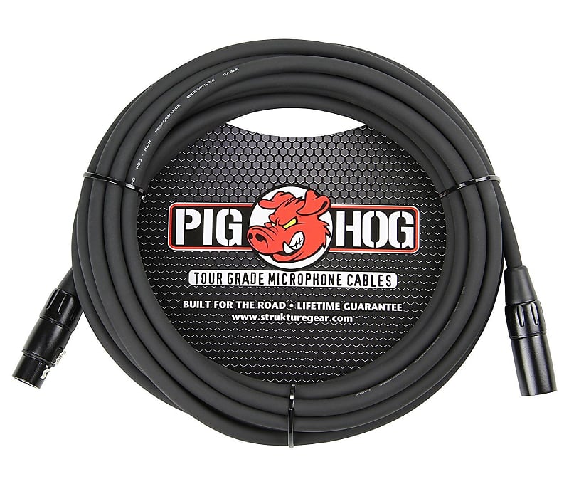 Pig Hog PHM25 XLR High Performance 8mm Microphone Cable, 25 Ft image 1