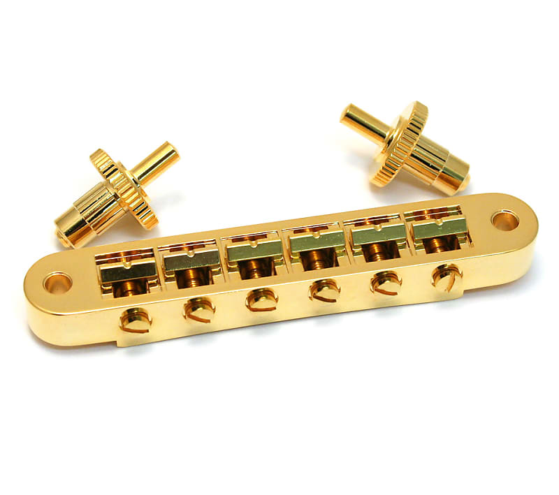 Grover Gold Slotted Nashville Tune-O-Matic Bridge for USA Gibson Les Paul/SG/ES® 520G image 1