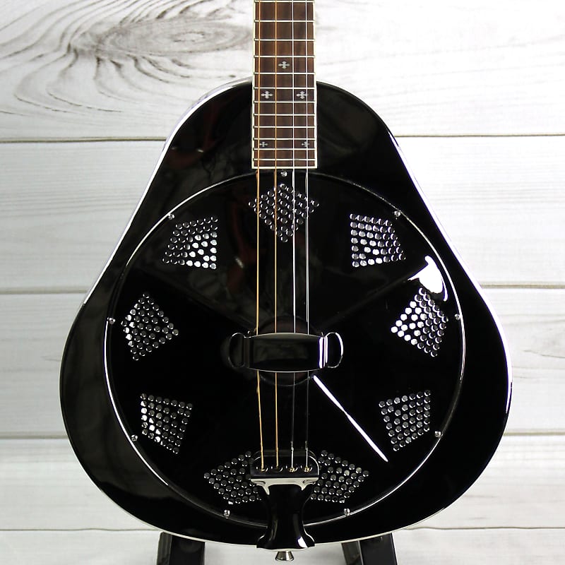 Royall Teardrop Tenor Singlecone Brass Body Resonator Bright Mirror Nickel Finish image 1