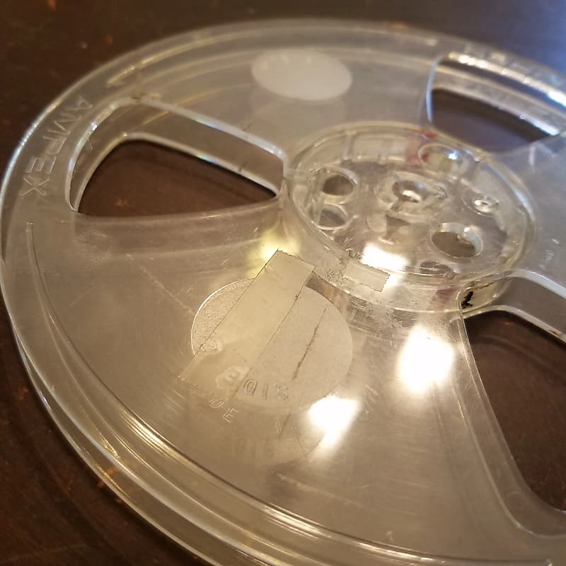 Vintage 7-Inch Take-Up Tape Reel Empty reel-to-reel Clear Plastic