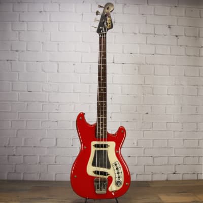 Hagstrom Kent Electric Bass 1964 Red #621462 image 9