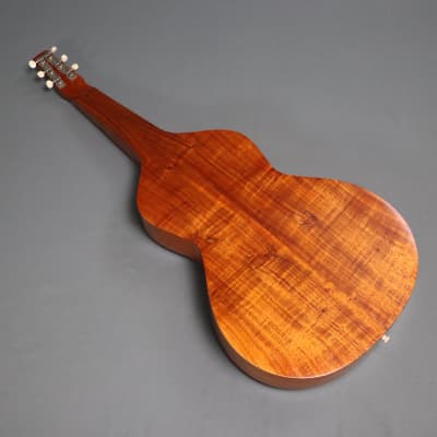 1920s Weissenborn Style 1 Hawaiian Lap Steel Guitar HIGHLY FIGURED Koa image 4