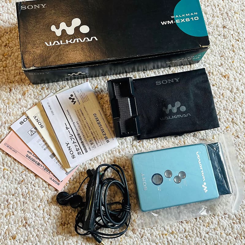 RARE FULL SET] Sony WM EX610 Walkman Cassette Player, EX BLUE