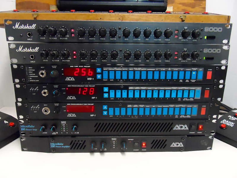 ADA MICROTUBE 200 TUBE STEREO AMP AMPLIFIER RACK GUITAR El POWER