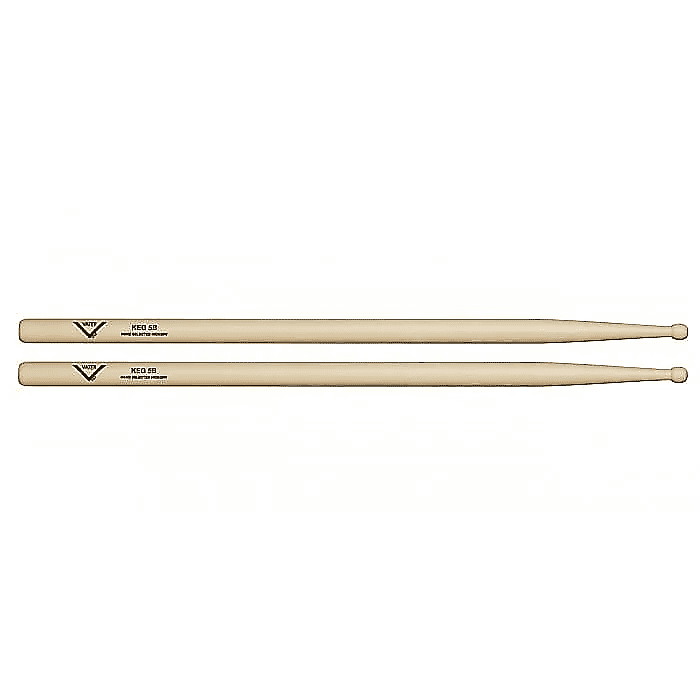 Vater VHK5BW 5B Keg Hickory Wood Tip Drum Sticks (Pair) image 1