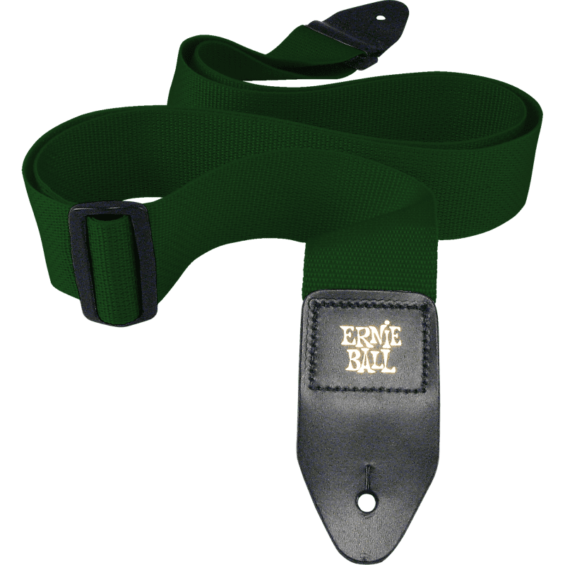 Ernie Ball Forest Green Polypro Guitar Strap image 1