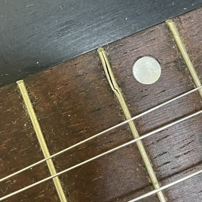 Epiphone Coronet Lap Steel With Case & Bikini Metal Plate Logo Vintage Epiphone Lap Steel Used – Very Good 1940 - Black image 4
