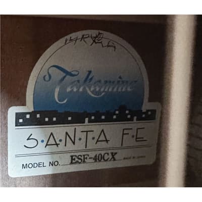Takamine Santa Fe ESF-40CX - Natural, Second-Hand image 9