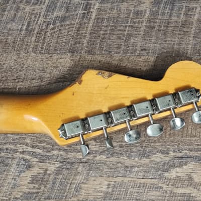 MyDream Partcaster Custom Built - Heavy Relic Sunburst SRV image 8