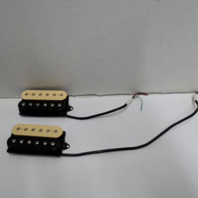 Ernie Ball Music Man AXIS EX, Van Halen EVH Signature SET of 2 Vintage Genuine USA DiMarzio Custom B1 Bridge & N2 Neck Humbucker Pickups 4 conductor Black & Cream Zebra BHWB1BCL 785944 & BHNN2BCL 785945 N1 90's image 3