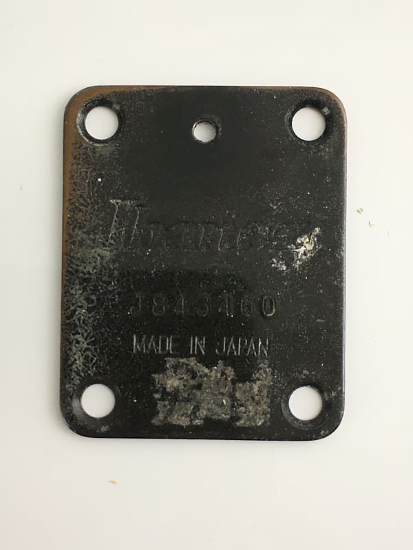 1984 Vintage 1980s Ibanez Made in Japan Neck Plate Natural Relic Black Rare Made in Japan 🇯🇵 image 1