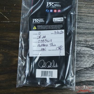 Paul Reed Smith PRS Wild West Guitars 2023 Special Run CE 24 Painted Black Neck 57/08 Pickups Orange image 10