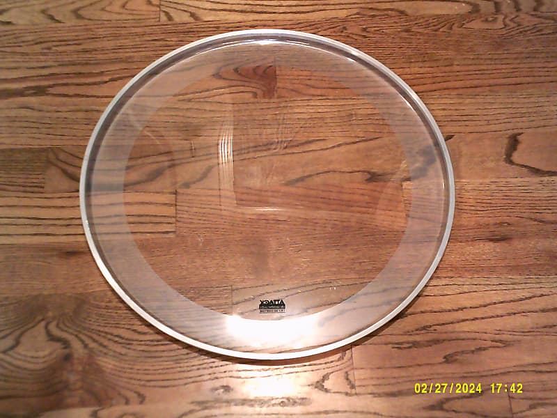 Attack 22 Inch Clear Bass Drum Batter Head, Built-In Muffler - Mint Never Used! image 1