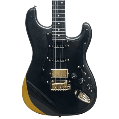 10S Custom Shop iCC B-Magic Seymour Duncan/Gotoh Electric Guitar - Black Gold image 1