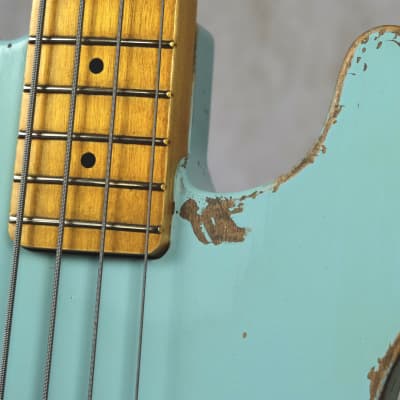 Luthier-made '51 Precision Bass 2019 Aged Sonic Blue image 10