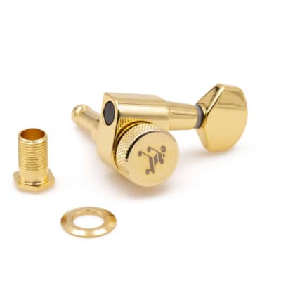 Genuine Tone Ninja 2-pin locking tuners 20:1, Gold, 3x3