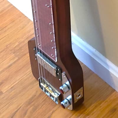 Custom Lap Steel Guitar - Mahogany Serial #218 - Red Fingerboard  2023 image 7