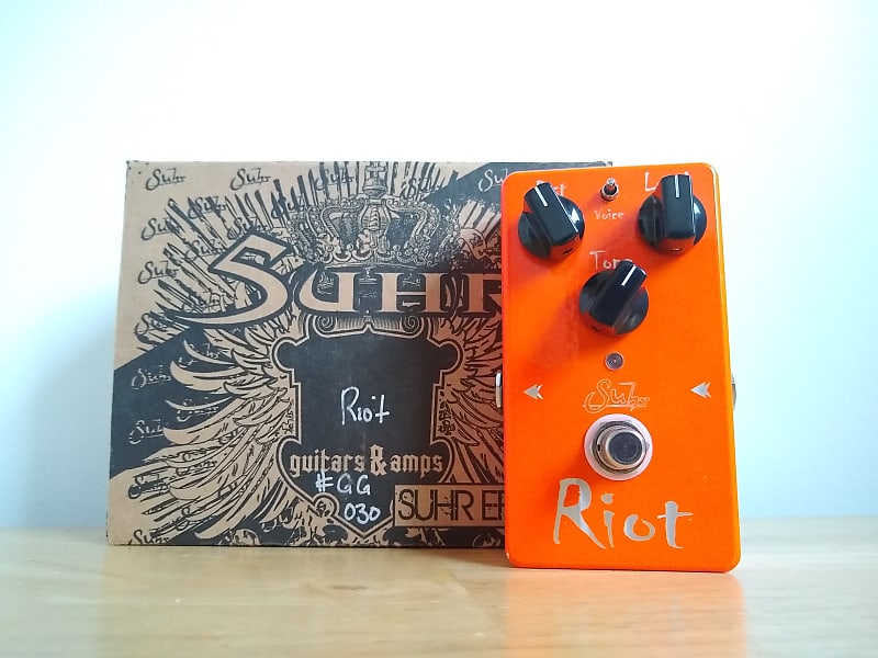 Suhr Riot Distortion Guitar Pedal Rare Orange Limited Edition