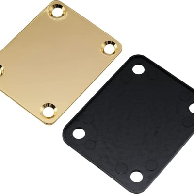Musician Outfitters Guitar Neck Plate For Tele Strat Jaguar Bolt-on neck style (Gold) image 2