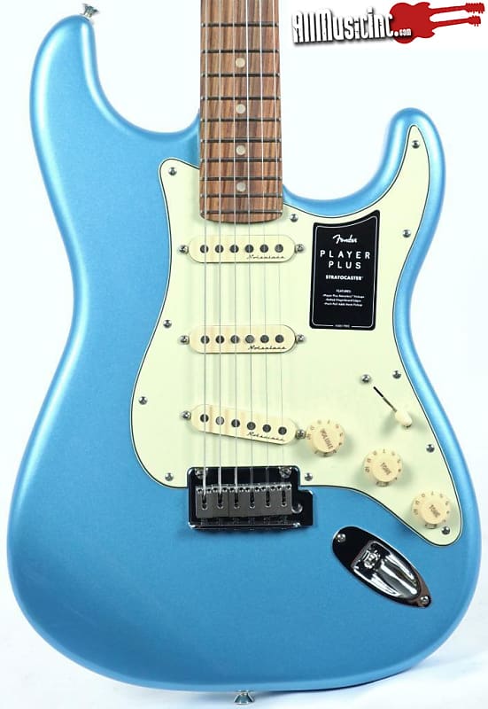 Fender Player Plus Opal Spark Stratocaster Strat Electric Guitar w/ Gig Bag