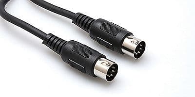 Hosa MID-320BLK MIDI Cable 5-pin DIN to Same (20 ft) image 1