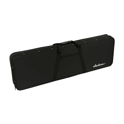 Jackson Bass Polyester Exterior and Foam Core Interior Hardshell Gig Bag with Zipper Pocket and Embroidered Jackson Logo (Black) image 1