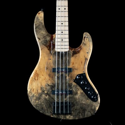 ESP Amaze CTM 45th Anniversary 4-String Bass - Buckeye Burl top, ESP Custom Lab Pickups image 2
