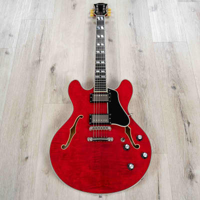 Eastman Guitars T486 Electric Guitar, Red, Ebony Fingerboard image 3