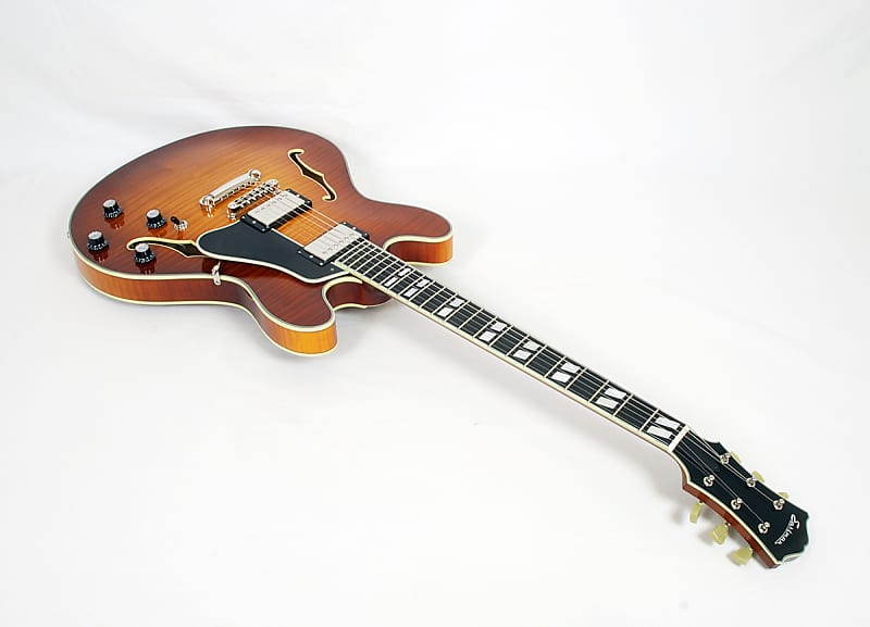 Eastman T486-GB Goldburst Deluxe 16" Thinline Hollowbody With Hard Case #02547 @ LA Guitar Sales. image 1