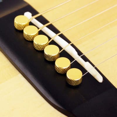 NEW Bridge Pin Set Tone Pin for Acoustic Guitars TP1B by D'andrea - SOLID BRASS for sale