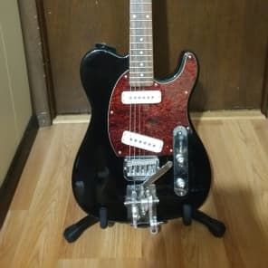 G&L ASAT Special Tribute Black with B/G Bender, Drop A lever and locking tuners image 1
