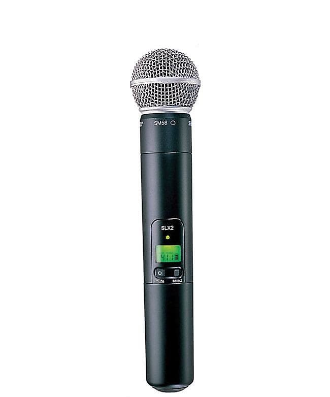 Shure SLX2/58 Wireless Handheld Transmitter with SM58 Microphone Cartridge - 470-494 G4 TVCH 13-18 image 1