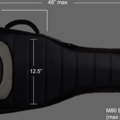 Mono M80-EB-BLK-U Single Bass Jet Black Gig Bag image 8