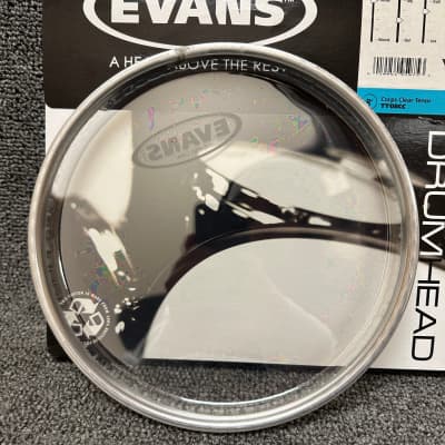 Evans Corps Tenor Tom Drum Head Clear 8" image 4