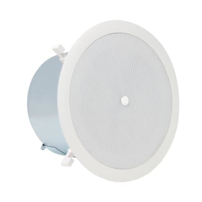 Atlas Sound FAP62T 6  Coaxial In-Ceiling Speaker with 70.7/100V-32W Transformer & Ported Enclosure, 8 Bypass (Pair, White) image 4