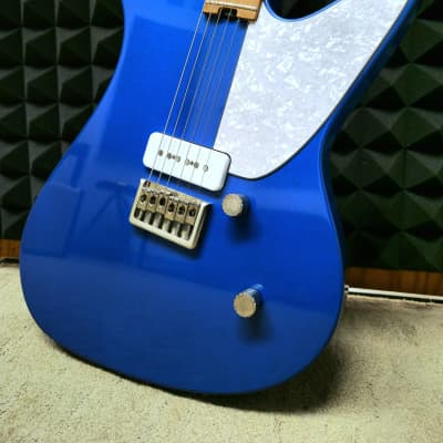 Saito Guitars M38 Custom Transparent Blue | Reverb