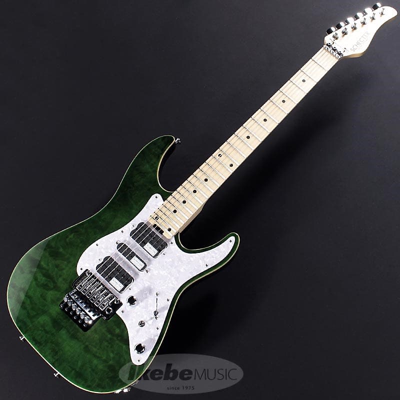 SCHECTER SD-2-24-AL (See-thru-Green/Maple)